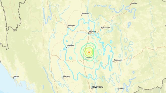 Central Myanmar Hit by Strongest Earthquake Since March 28
