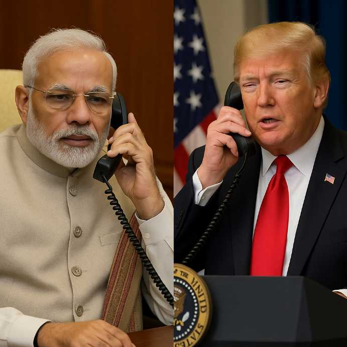 Modi holds talks with Trump