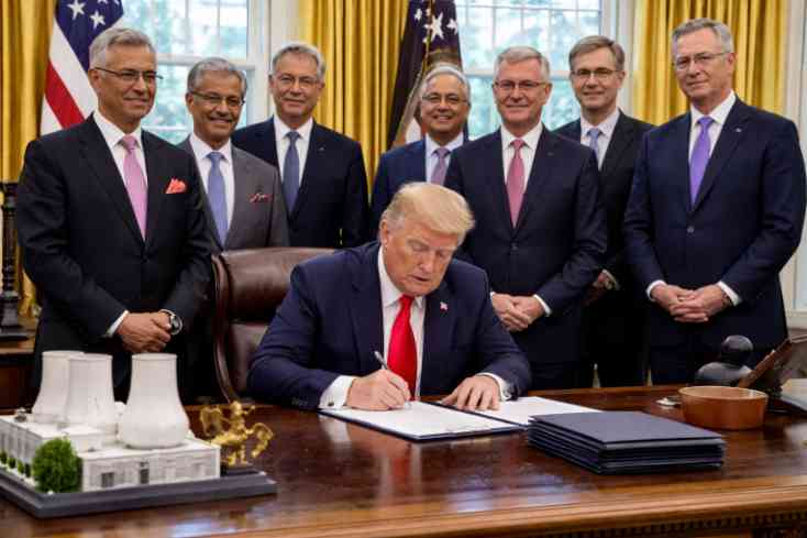 Trump signs new law, presses India to align nuclear