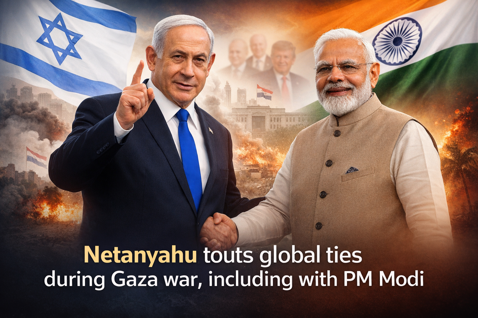 Netanyahu defends his wartime