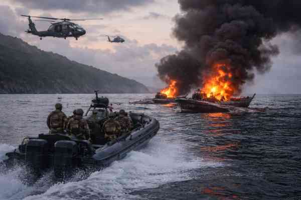 Five killed in latest U.S. military strike on alleged drug-smuggling boats