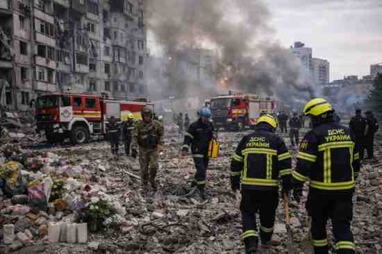 Russian Strikes Near Kharkiv Kill Four