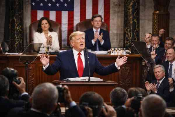 In his State of the Union speech, Donald Trump signaled no major policy shift, reaffirming key positions on trade, immigration, and foreign policy.
