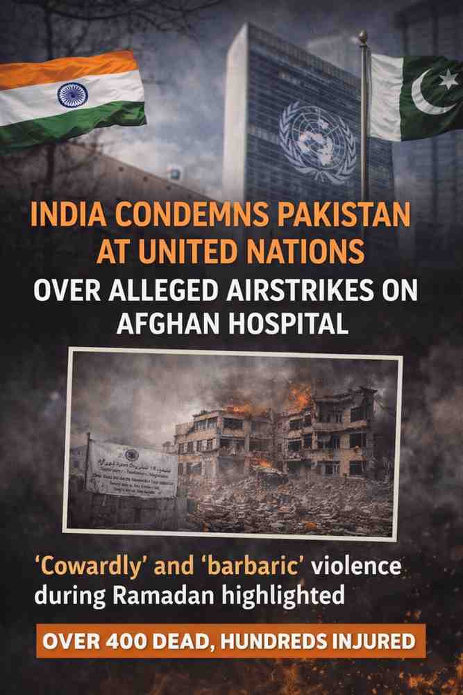 India Condemns Pakistan Over Alleged Kabul Airstrikes on Hospital During Ramadan