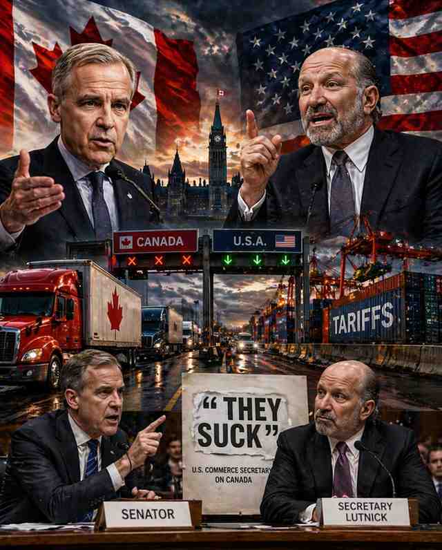 U.S.: Carney Flags Trade ‘Irritants’ as U.S. Senator Presses Lutnick Over ‘They Suck’ Remark