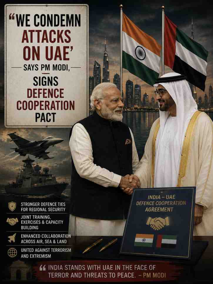 PM Modi Condemns Attacks on UAE