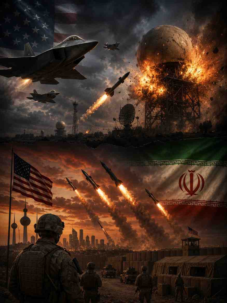 U.S. Says It Hit Iranian Radar Sites as Tehran Targets American Forces in Kuwait