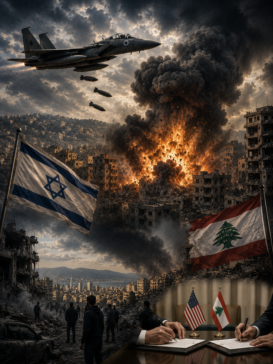 Israel Strikes Beirut Suburb Days After U.S.-Brokered Truce