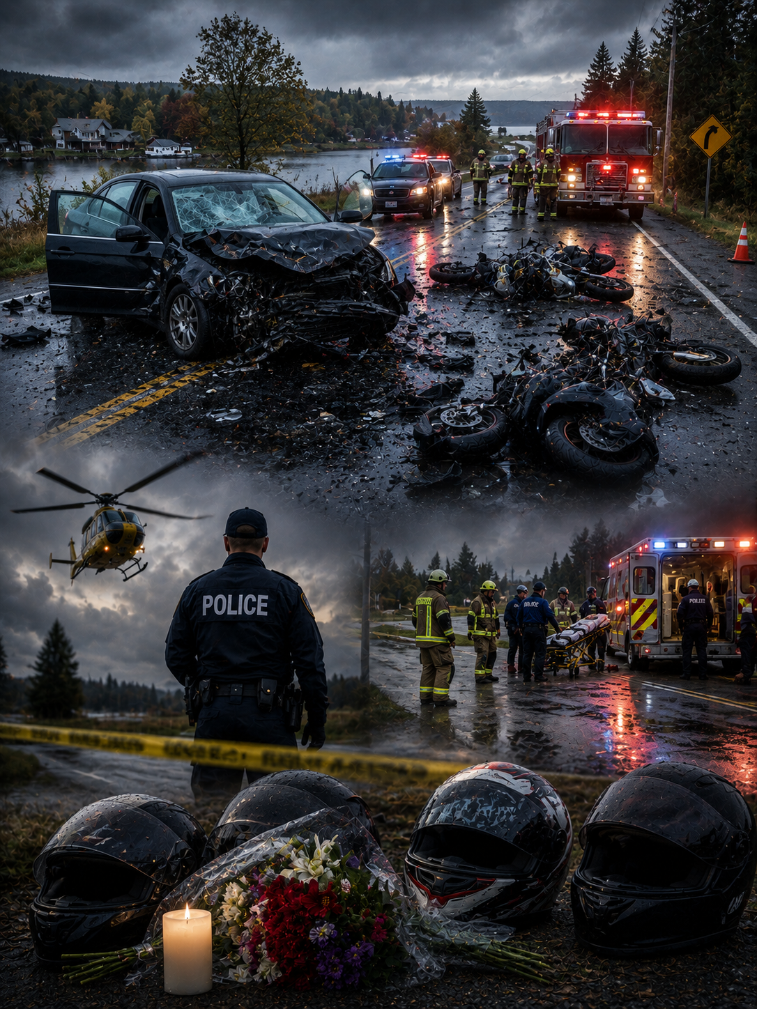 Canada: Three Killed in Major Collision Involving Car and Four Motorcycles in Kawartha Lakes