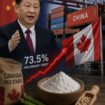 China Imposes 73.5% Preliminary Tariff on Canadian Pea Starch