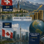 Canada Ranks 13th in Global Average Wealth, Switzerland Retains Top Position