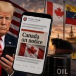 Trump Puts Canada “On Notice” in Shared Headline After Major Venezuela Oil Deal