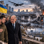 Kyiv Bridge Hit in Russian Drone Attack as German Chancellor Merz Visits Ukraine